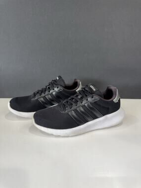 Adidas Lite Racer Black Womens Shoes 7 1/2 Running Jogging Exercise Walking